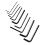 9Pcs Guitar Hex Wrench Metal Hex Key Flat End 3