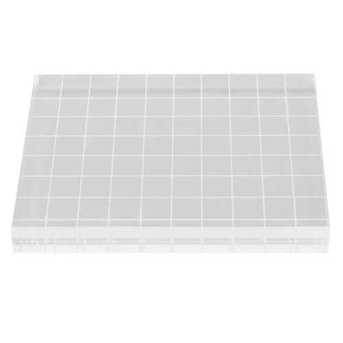 Acryl-Stempelblock, klare Linien, transparent, starr