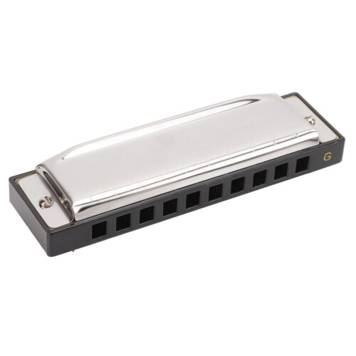 G Key Harmonica 10 Hole 20 Tone Mouth Organ Rust 1