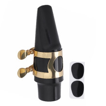 Bec de saxophone alto en ABS avec couvre-bec en métal