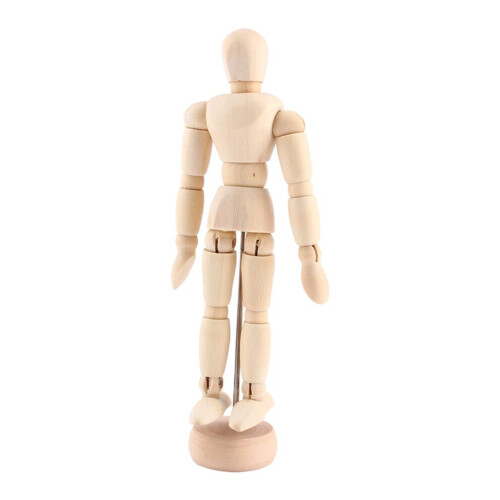 Konstklass Träfigur Manlig Mannequin 1