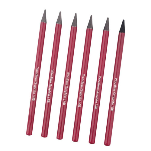 6-teiliges Graphitstift-Set HB 2B 4B 6B 8B EE 1