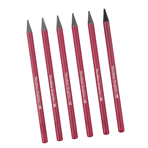 6-teiliges Graphitstift-Set HB 2B 4B 6B 8B EE 2