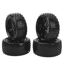 4 Stück 1/10 RC Reifen und Räder Set aus Gummi und Kunststoff für Traxxas HSP 85mm
