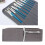 Grauer Pinselhalter aus Canvas, Stiftrolle 5