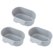 Escorredor de parede, cesto para pia que economiza espaço, escorredor de alimentos para cozinha, lavador de frutas e legumes na cor azul, conjunto