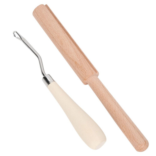 Bent Latch Hook Tool DIY Hand Made Carpet Crochet 1