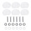 6 stuks/set stemmechanieken van acryl 1