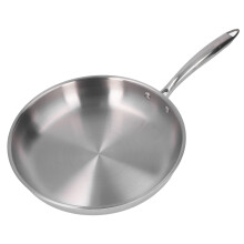 Versatile Stainless Steel Frying Pan, Oven Safe to 500F, PFOA-Free & PTFE-Free, Non-Stick Surface, Ergonomically Designed Stay Cool Handle, 3-Layer C