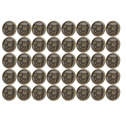 Knöpfe DIY Antikbronze Rund Graviertes Pferd