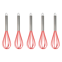 Master Chef's Choice, hitzebeständiges Schneebesen-Set mit Rapid Whisk Junior für perfektes Mischen, mehrfarbig, 5-teilig