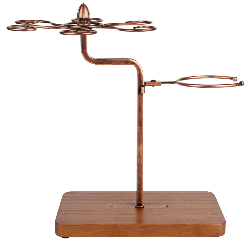 Wine Bottle Shelf Elegant Goblet Organizing Rack Iron Wine Cup Rack Compatible with Christmas Tree Ornaments for Stylish Kitchen and Bar Counter Stora-image-OPC-PN595KZ-NEW