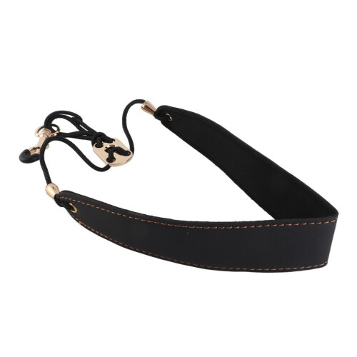 Verstelbare saxofoonhalsband van leer 2