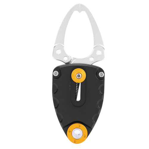 Mini Metal Fish Lip Grip Clamp - Black, 2cm Opening, Compact & Durable 1