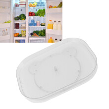 Drehbarer Kühlschrankdrehteller Organizer 35x26cm Rutschfestes Kunststoff-Snack-Gewürzbehälter