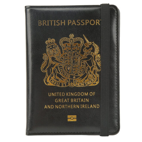 Brittiskt passfodral med elastiskt bälte Multicard 1