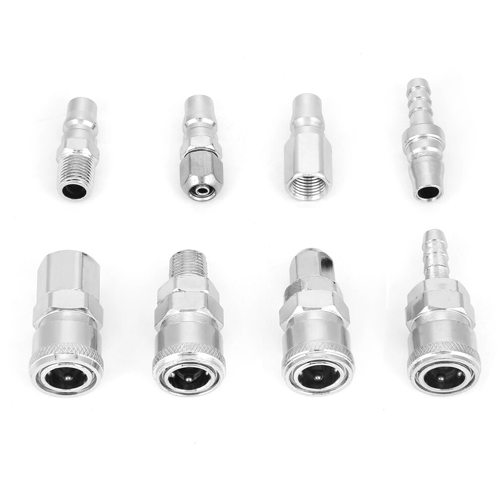 8Pcs 3/8Â Pneumatic Quick Fittings Set For Air Compressor Hoses 7661362770203
