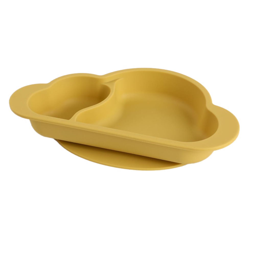Dishwasher Safe Silicone Toddler Plates, Practically Unbreakable With Non-Slip Suction, Easy To Clean And Promote Visual Development