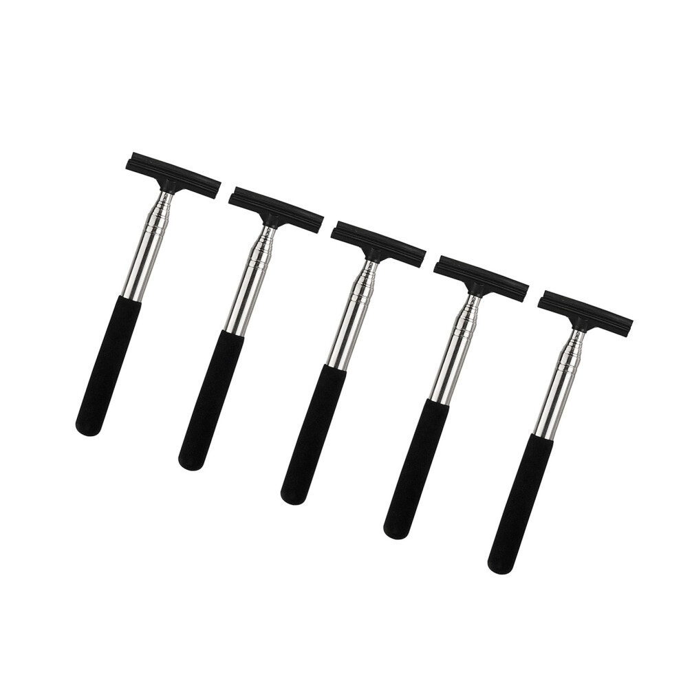 Durable Car Rearview Squeegee Rain Sweepers, Adjustable- Black 7732000221941