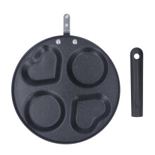 Cast Iron Frying Pan Non Stick, Multi Skillet Egg Pan with Even Heating Performance Fast Heat Distribution Universal Flat Bottom for Gas Electric Stov
