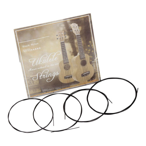Zwarte ukelele snaren van nylon. 2