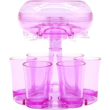 Mångsidigt set med shotglas, justerbar shotglasdispenser för elegant alkoholdispensering, brett användningsområde och glädjegaranti vid