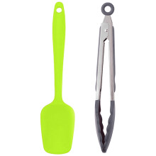 Set de ustensile de bucătărie ușor de utilizat cu închidere, silicon flexibil, suprafață antizgârieturi, curățare ușoară, culoare