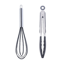 Hochleistungs-Silikon-Schneebesen, sicherer Antihaft-Kochbegleiter, ergonomischer Griff für Komfort, Edelstahl-Drahtverstärkung, vielseitiger