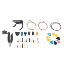 Gitarrenzubehör-Set, 3-teilig, Metallsaiten, Steg