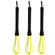 Silikon-Schneebesen-Set für Salon und Küche, Haarfarben-Mixer mit rutschfestem Komfortgriff, langlebiger Kunststoff-Schneebesen in verschiedenen