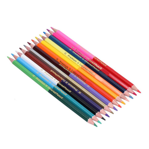 Buntstifte, sechseckig, doppelköpfig, 24 Farben 2