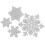 Skärform snöflingeformad kolstål DIY 1