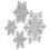 Skärform snöflingeformad kolstål DIY 2