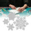 Skärform snöflingeformad kolstål DIY 4