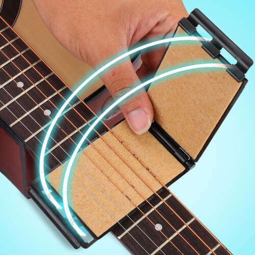 Guitar Bass String Scrubber Cleaner Cleaning & 2