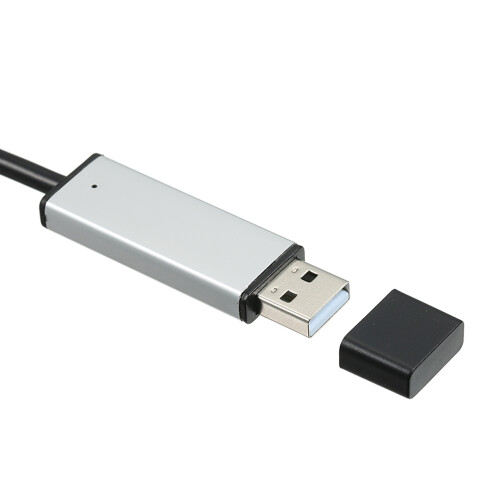 USB-zu-DMX512 Schnittstellenadapter, 1070mm Kabel, Schwarz/Grau 1