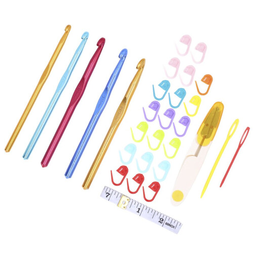 Crochet Hooks Aluminum Material Ergonomic Handle 1