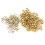 Messing oogjes/grommets met ringen voor leer 5