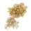 Messing oogjes/grommets met ringen voor leer 3