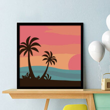 DIY-Malen tropisches Landschaftsmuster Acrylfarbe