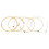6Pcs Guitar String Carbon Steel Core Phosphor 1