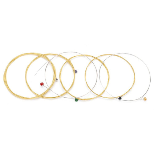 6Pcs Guitar String Carbon Steel Core Phosphor