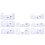 9Pcs TShirt Alignment Tool DIY VNeck Ruler PVC 5