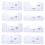 9Pcs TShirt Alignment Tool DIY VNeck Ruler PVC 3