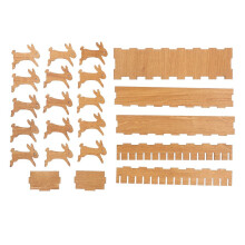 Niedliches, glattes Aussehen – Tierspulen-Set aus Holz