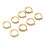 8PCS Knitting Crochet Loop Ring Open Design Alloy 4
