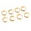 8PCS Knitting Crochet Loop Ring Open Design Alloy 3