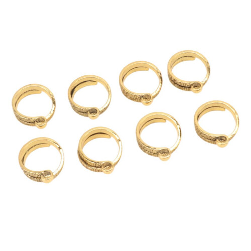8PCS Knitting Crochet Loop Ring Open Design Alloy 2