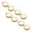 8PCS Knitting Crochet Loop Ring Open Design Alloy 5