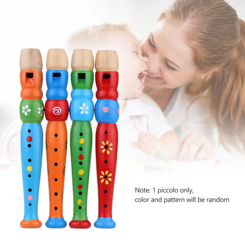 Houten piccolo fluit muziekinstrument